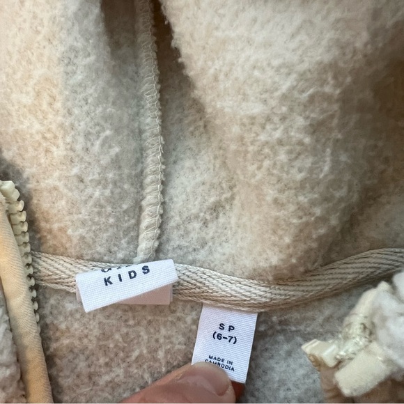 2 Pc The Gap 1/2 Zip Sherpa Pullover Black and White Small - Picture 2 of 4